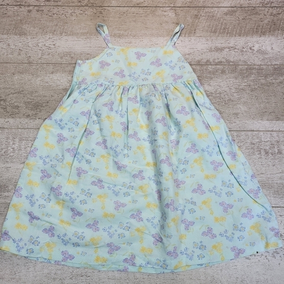 VTG Blue Floral Gymboree Girls Dress Size Medium - Picture 3 of 4